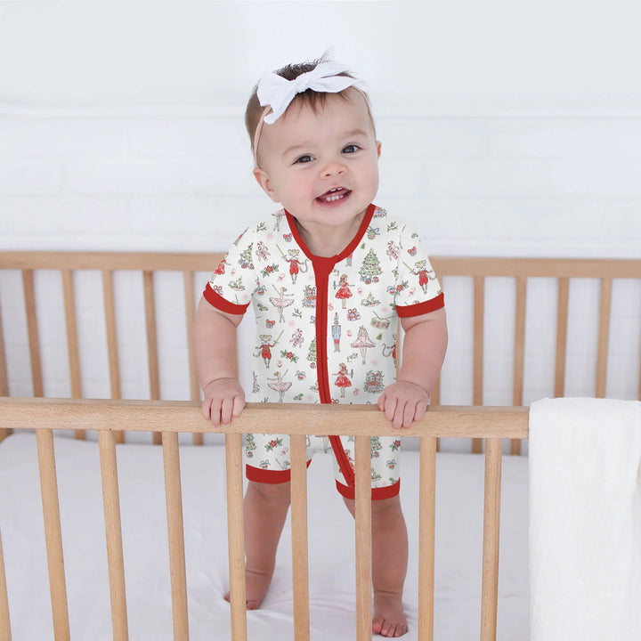 Sweet Nutcracker Holiday Matching Mom And Baby Shorty Zippy