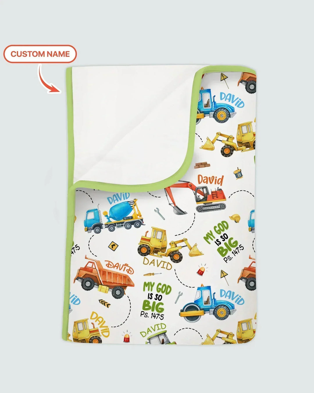 My God Is So Big Custom Name Bamboo Blanket