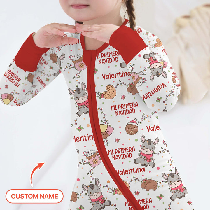 Mi Primera Navidad Custom Name Convertible Zippy , Mi Primera Navidad Custom Name Convertible Zippy - 0-3M