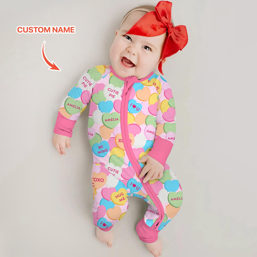 Valentine Candy Crush Family Matching Convertible Zippy