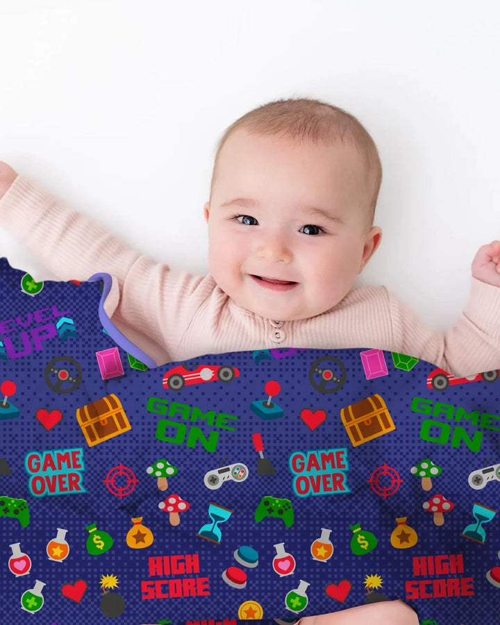 Gamer Mode On Family Matching Bamboo Blanket