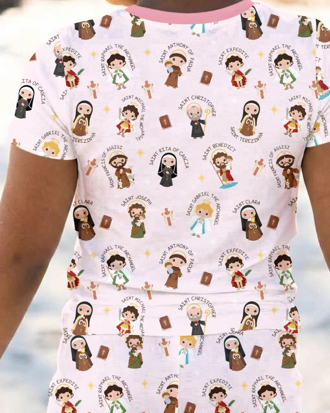 Saints in the Clouds Two Piece Short Sleeve Pajama Set