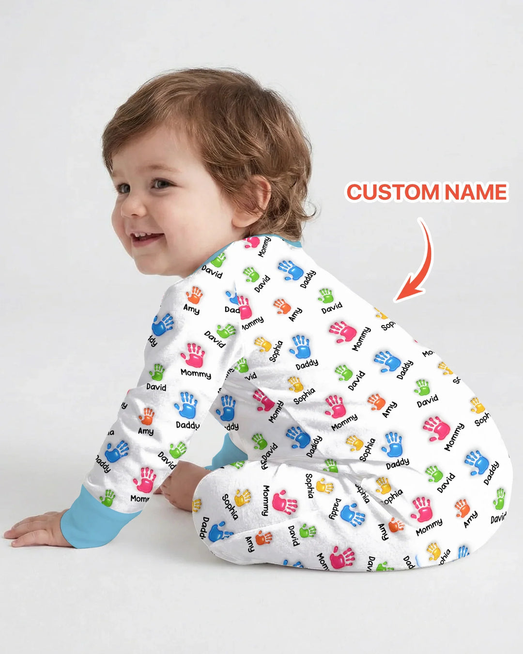 Gerippte Babykleidung mit individuellem Foto - Weich &amp; Skizzenhaft
