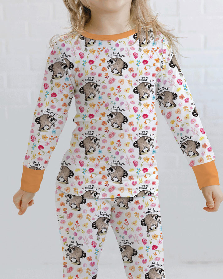 Conjunto de pijama de dos piezas de bambú con mangas largas, plantilla PERSONALIZADA