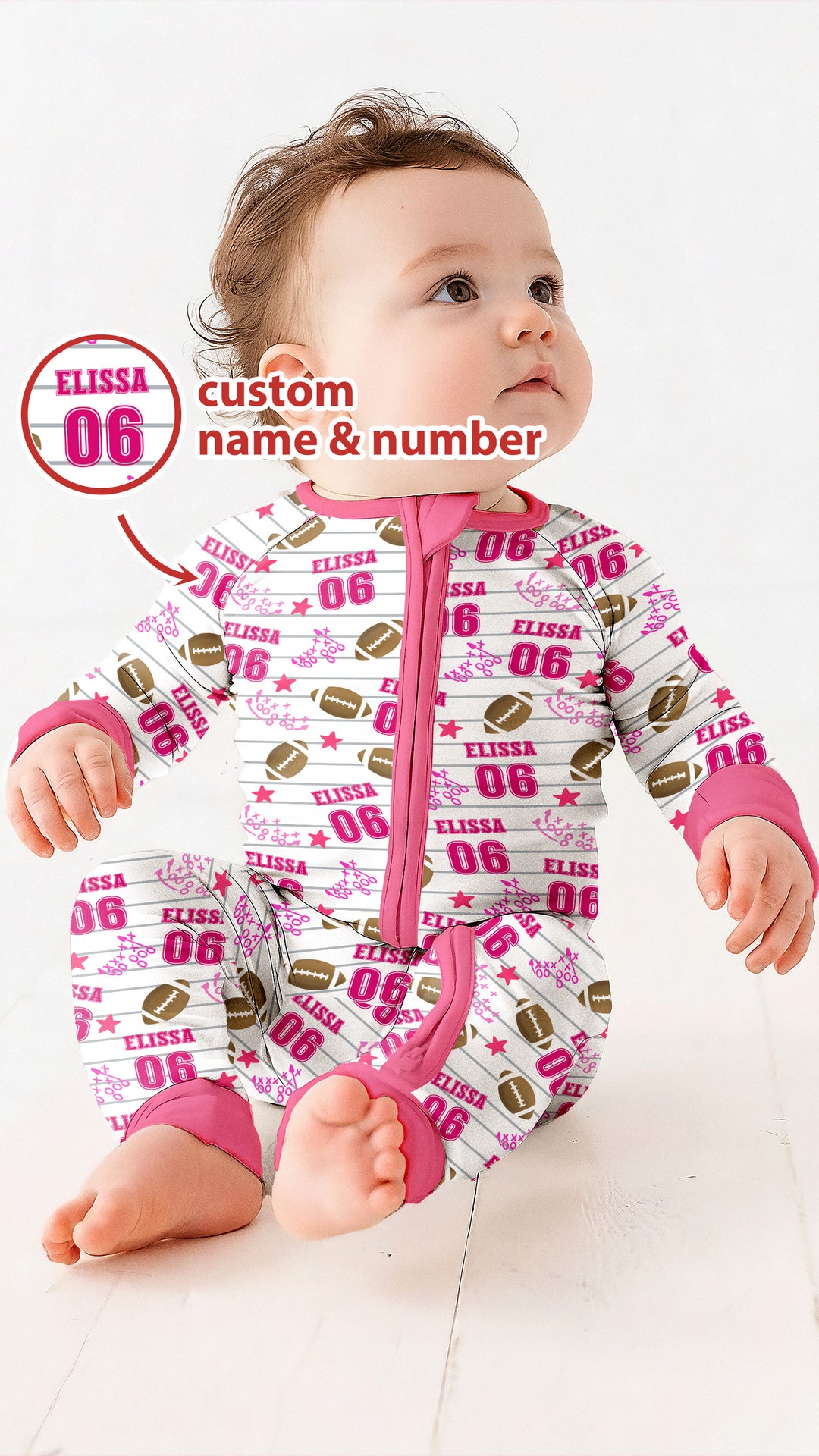 Gerippte Babykleidung mit individuellem Foto - Weich &amp; Skizzenhaft