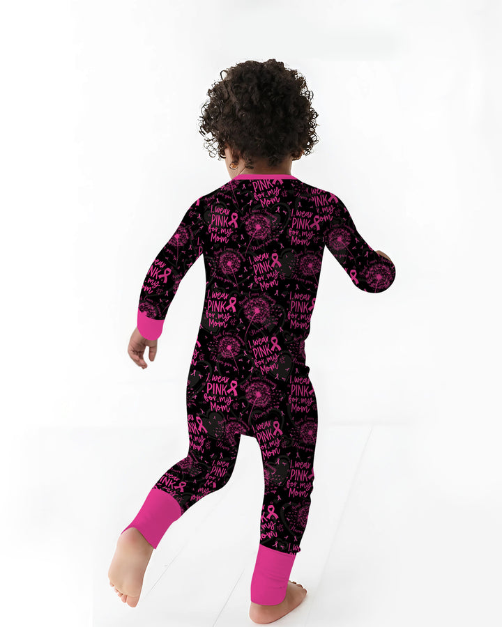 I Wear Pink For My Mom Bamboo Convertible Zippy