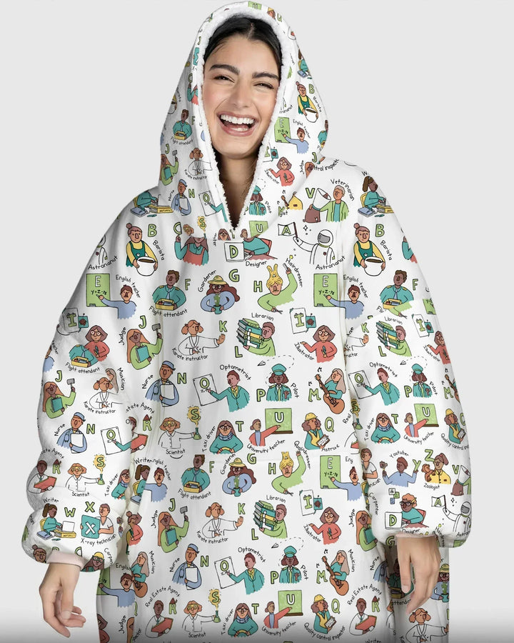 Plantilla de Sudadera Manta de Bambú Personalizada
