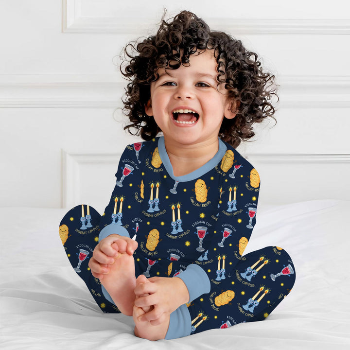 Shabbat Eve Two Piece Long Sleeve Pajama Set