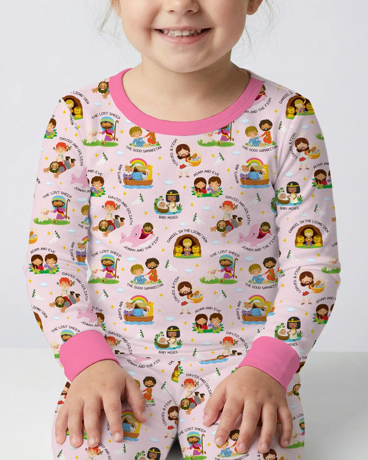 Bible Stories Two Piece Long Sleeve Pajama Set
