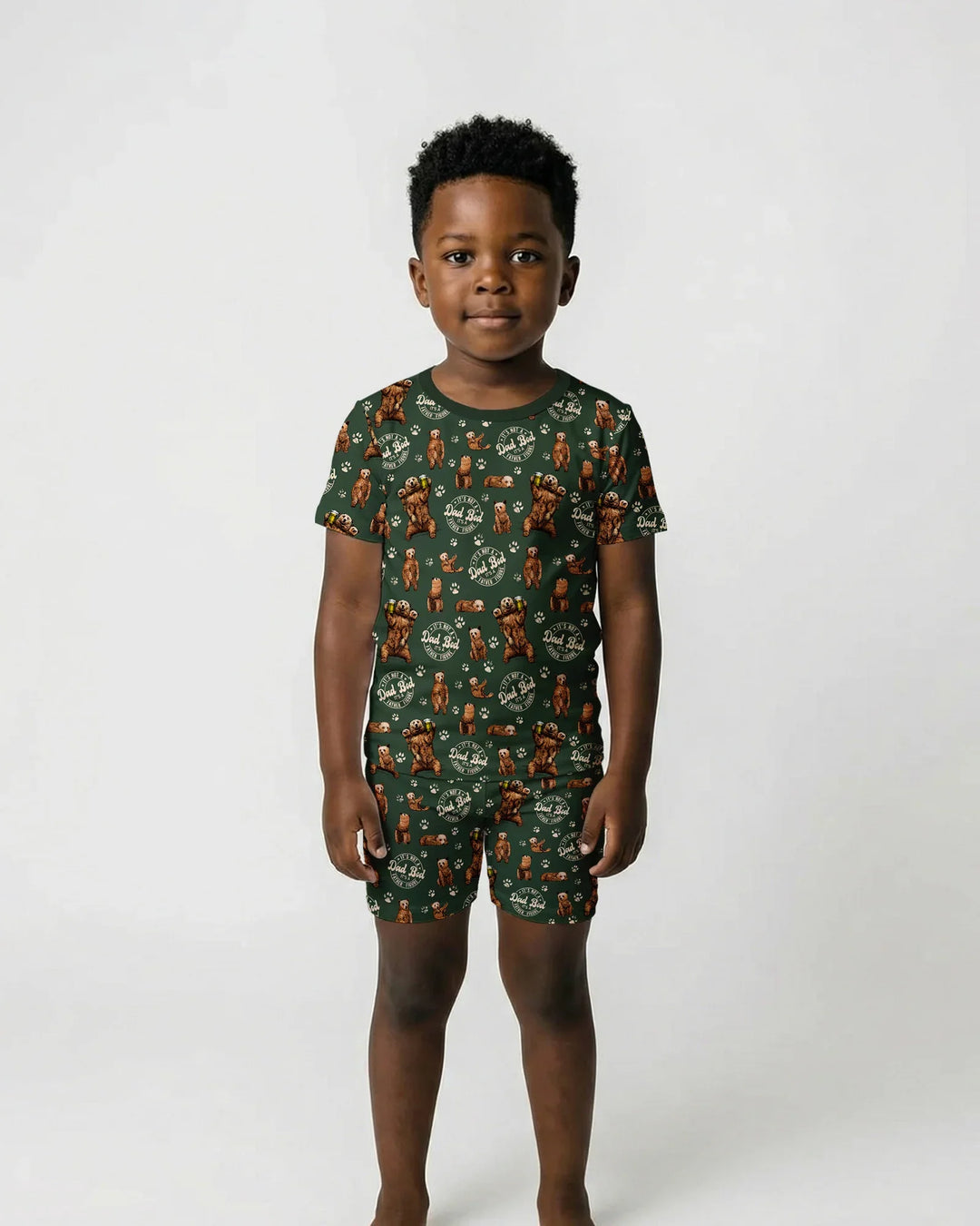 Daddy Bear It's Not A Dad Bod Bamboo Two Piece Short Sleeve Shorts Pajama Set