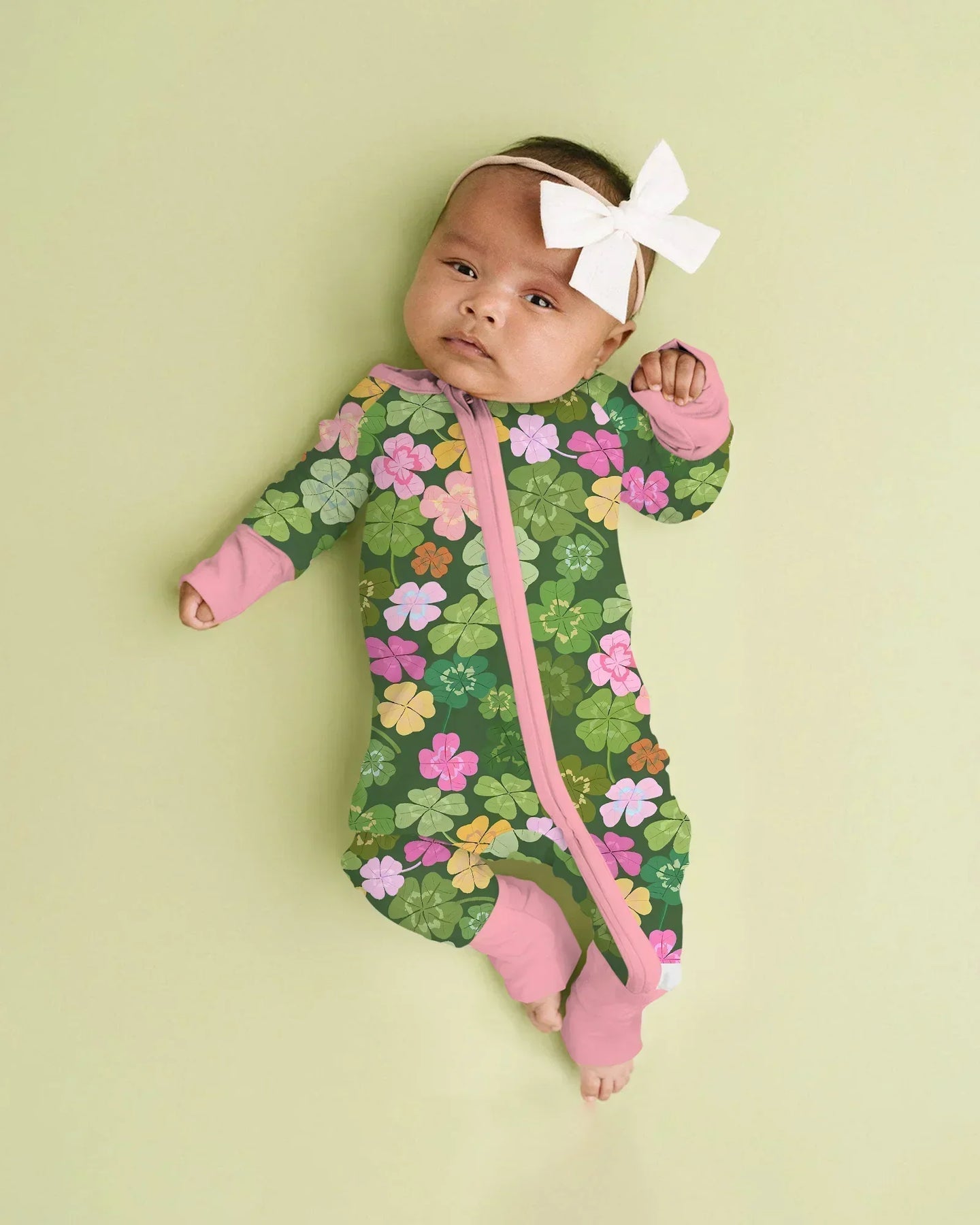 Lucky 4 Leaf Clover Bamboo Convertible Zippy