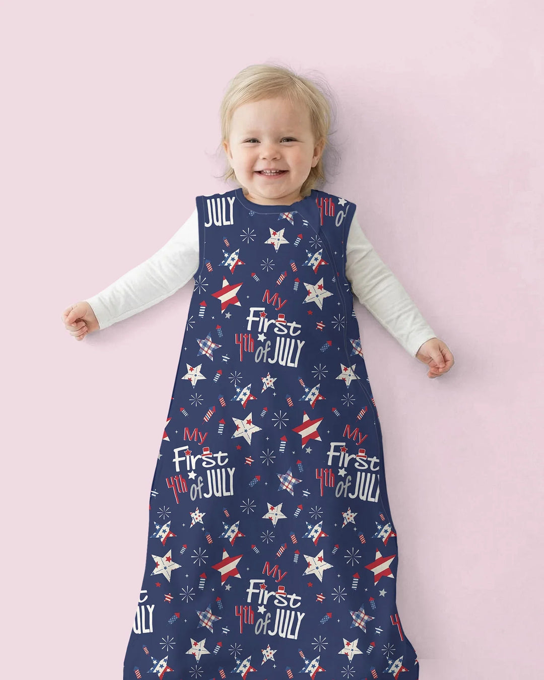 My First 4th of July Star Striped Bamboo Sleep Bag