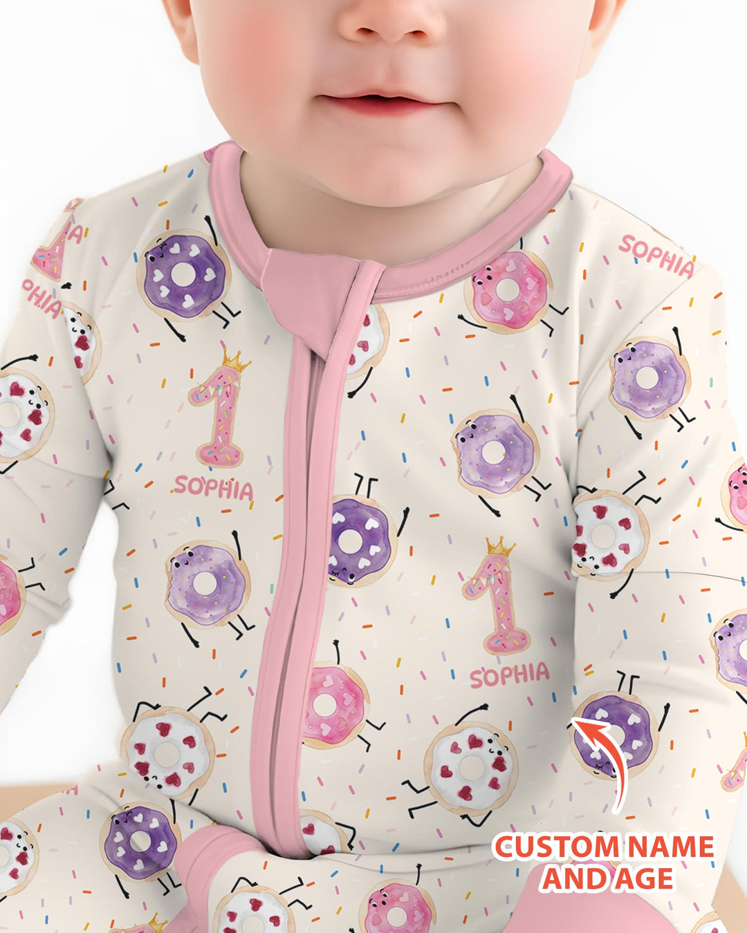 Gerippte Babykleidung mit individuellem Foto - Weich &amp; Skizzenhaft
