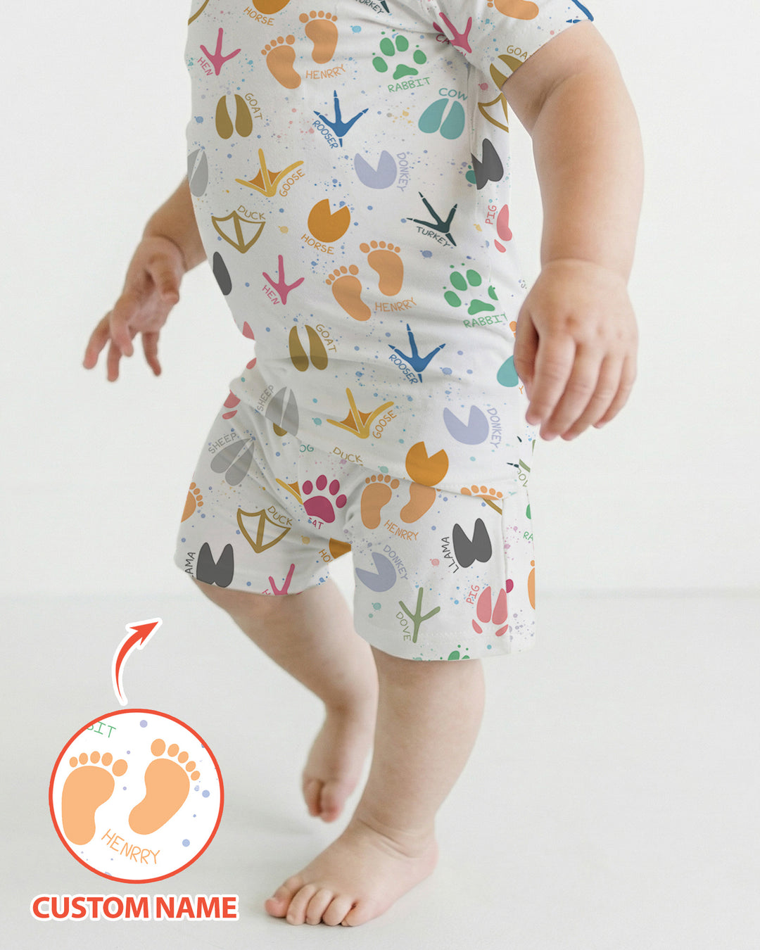 Schlafanzug-Set zweiteilig, kurze Ärmel, kurze Hose, Bambus