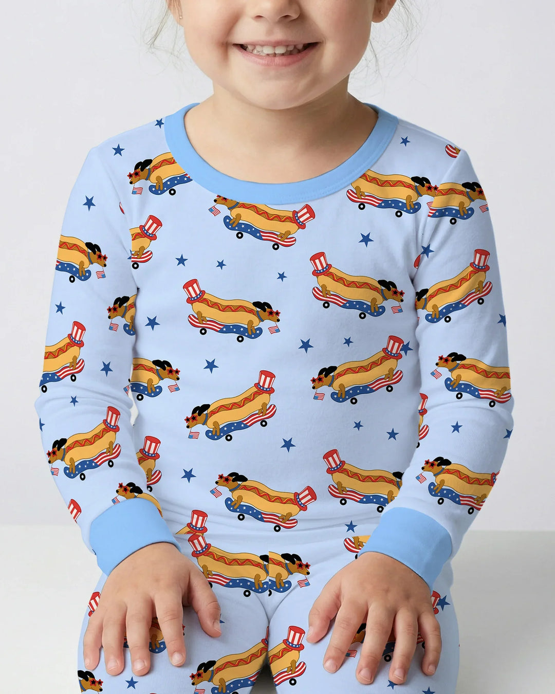 Conjunto de pijama de dos piezas de bambú de manga larga