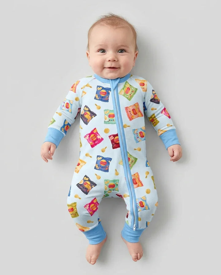 Gerippte Babykleidung mit individuellem Foto - Weich &amp; Skizzenhaft