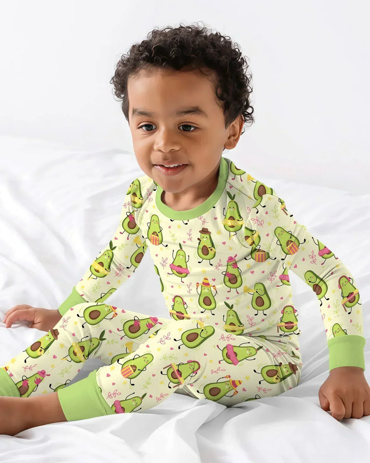 Avocado Fiesta Two Piece Long Sleeve Pajama Set