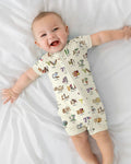 Texas Alphabet Bamboo Shorty Zippy