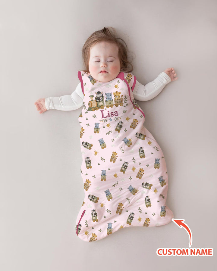 Cute Animal Train Bamboo Sleep Bag