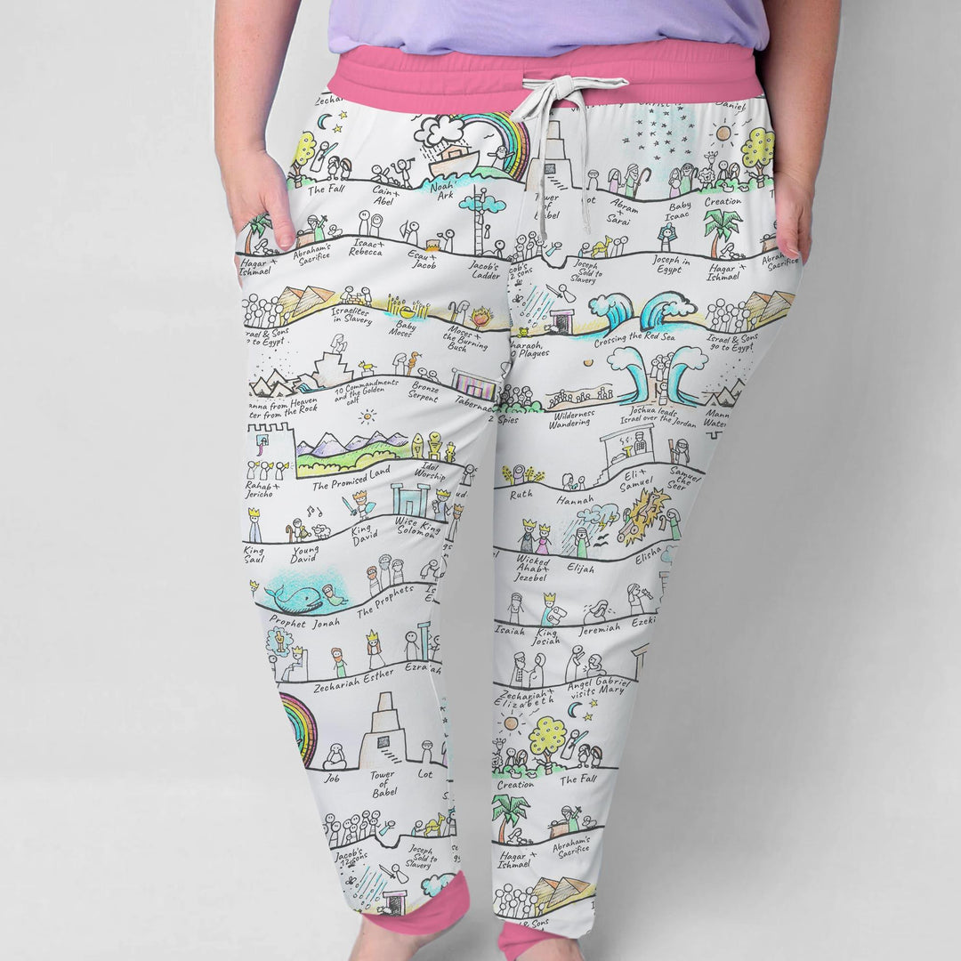 Bible Story Journey Family Matching Custom Women Pajama Set