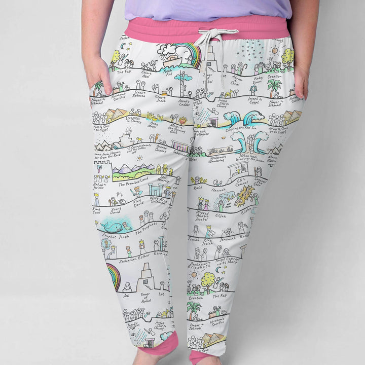 Bible Story Journey Family Matching Custom Women Pajama Set