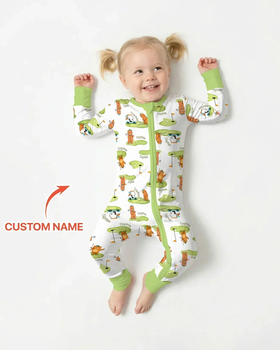 Custom Name Little Bear Golf Club Convertible Zippy