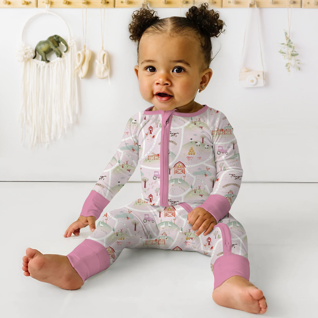 Farm Meadow Convertible Zippered Romper