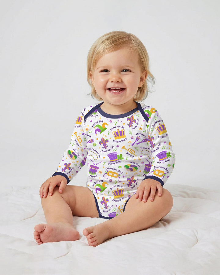 Mardi Gras Family Matching Bodysuit