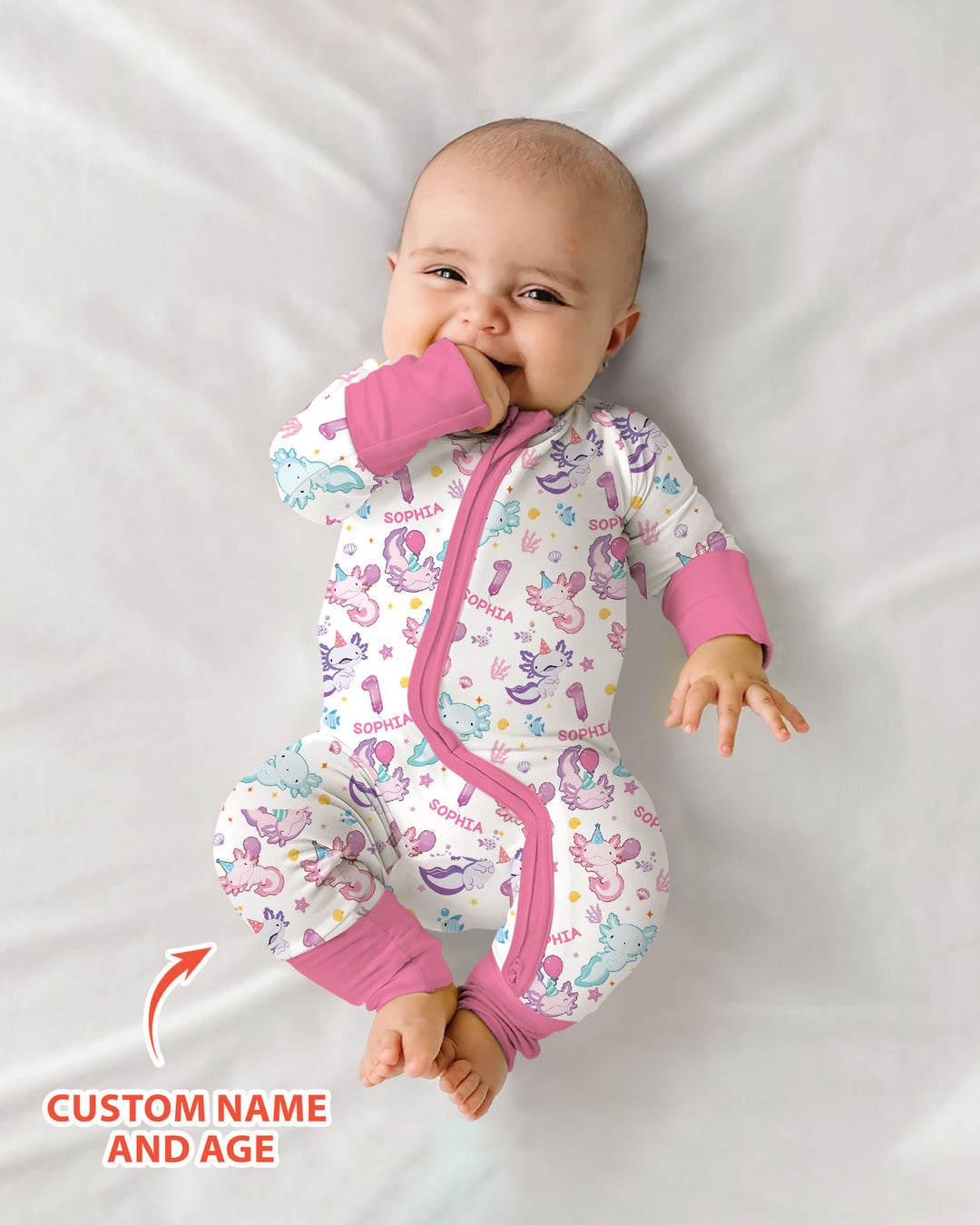 Gerippte Babykleidung mit individuellem Foto - Weich &amp; Skizzenhaft
