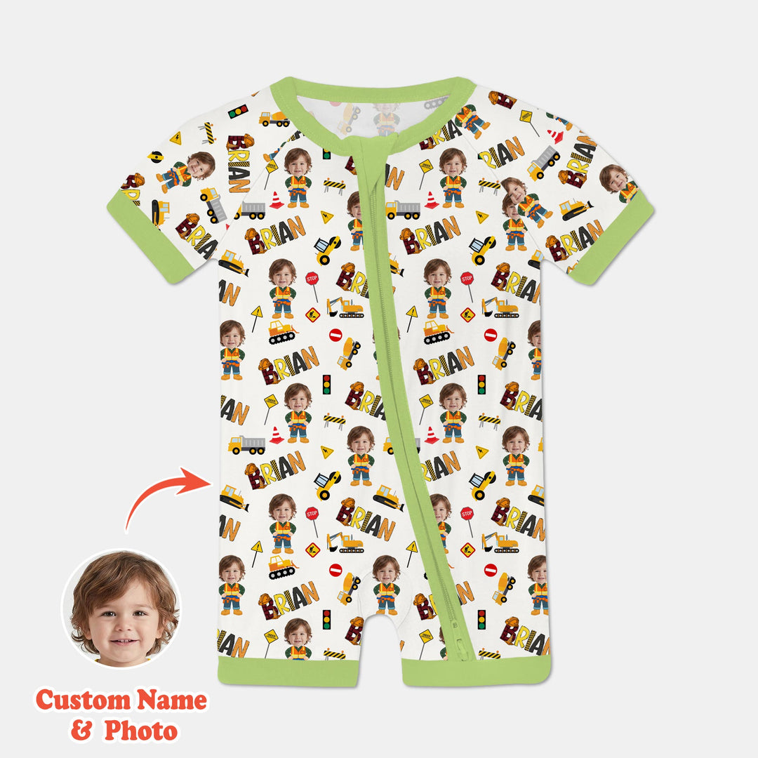 Custom Photo Doodle Little Builder Shorty Zippy