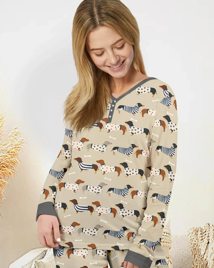 Cute Wieners Women Pajama Set
