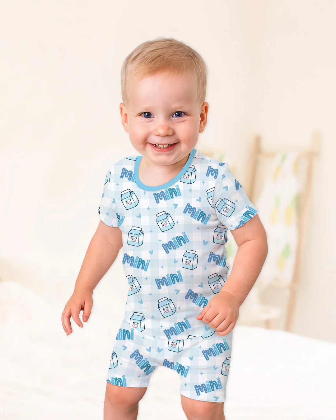 Mama & Mini Mother's Day 2026 Bamboo Two Piece Short Sleeve Shorts Pajama Set