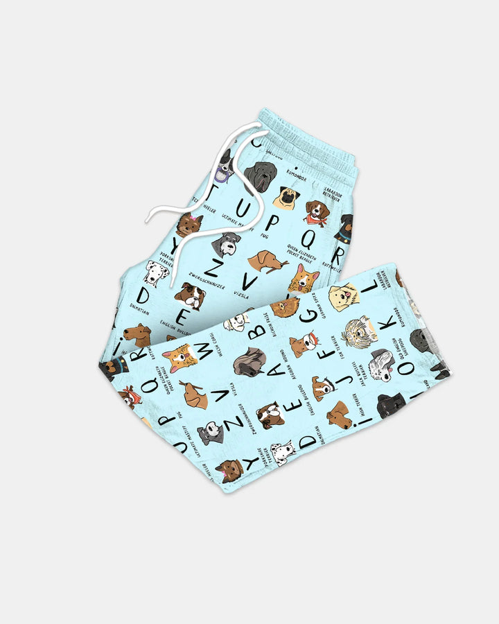 Funny Dogs Alphabet Men's Pajama Set