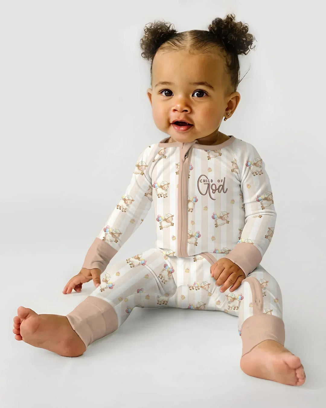 Child Of God Embroidered Baby Bamboo Convertible Zippy