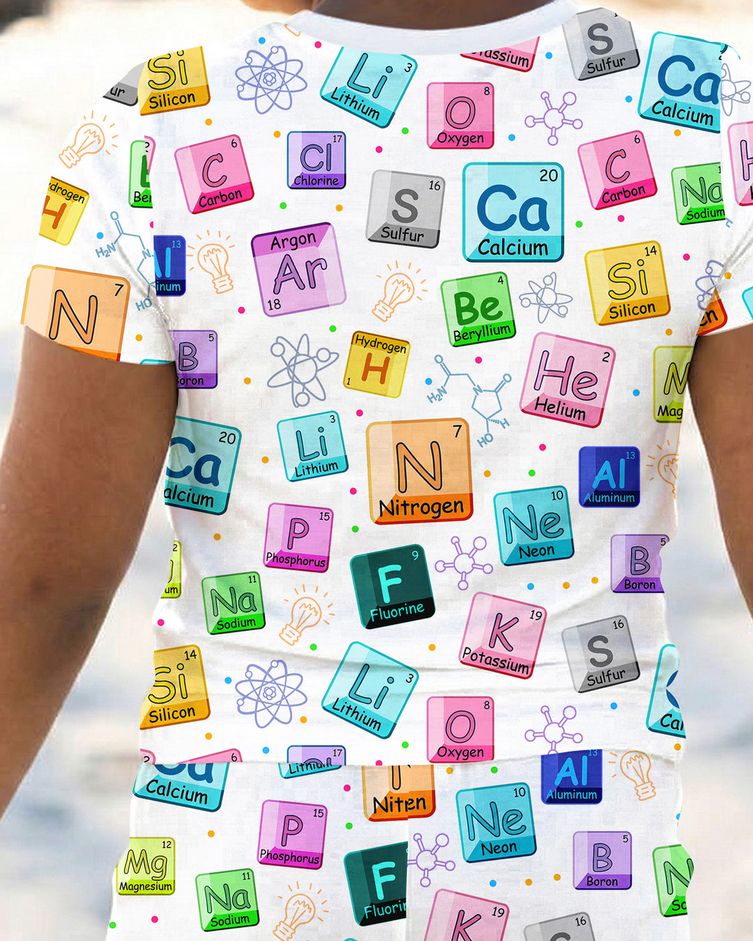 Science Elements Bamboo Two Piece Short Sleeve Pajama Set