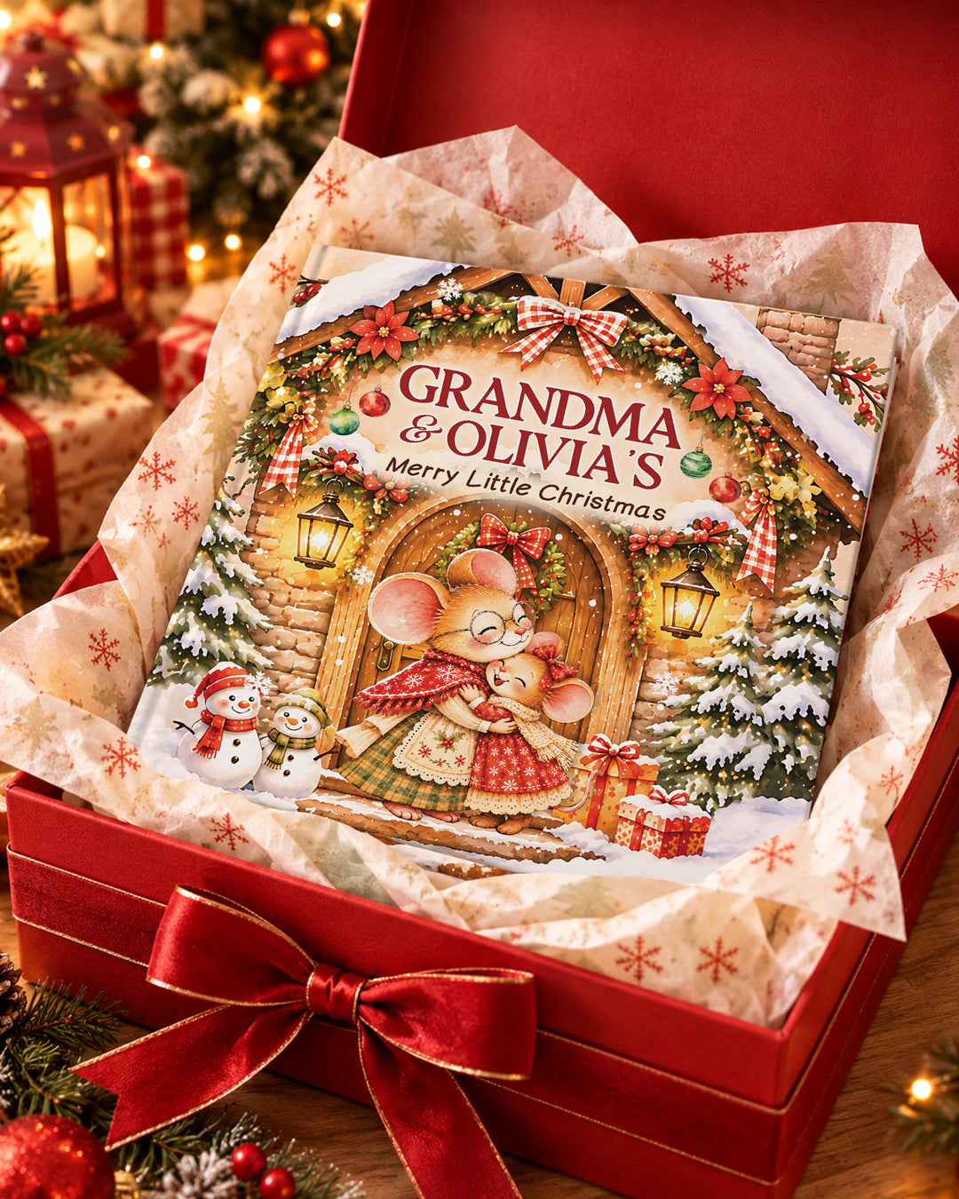 Personalized Grandma & Grandchild Christmas Book
