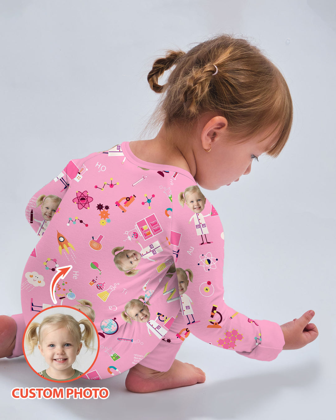 Custom Image Chemical Laboratory Bamboo Convertible Zippy