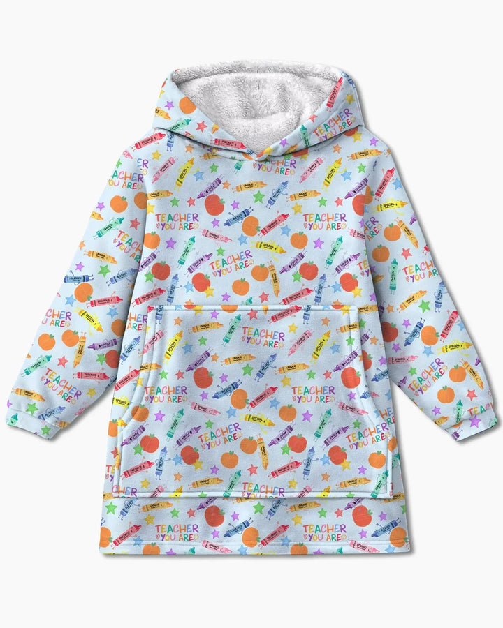 Teacher You Are Special Bamboo Blanket Hoodie
