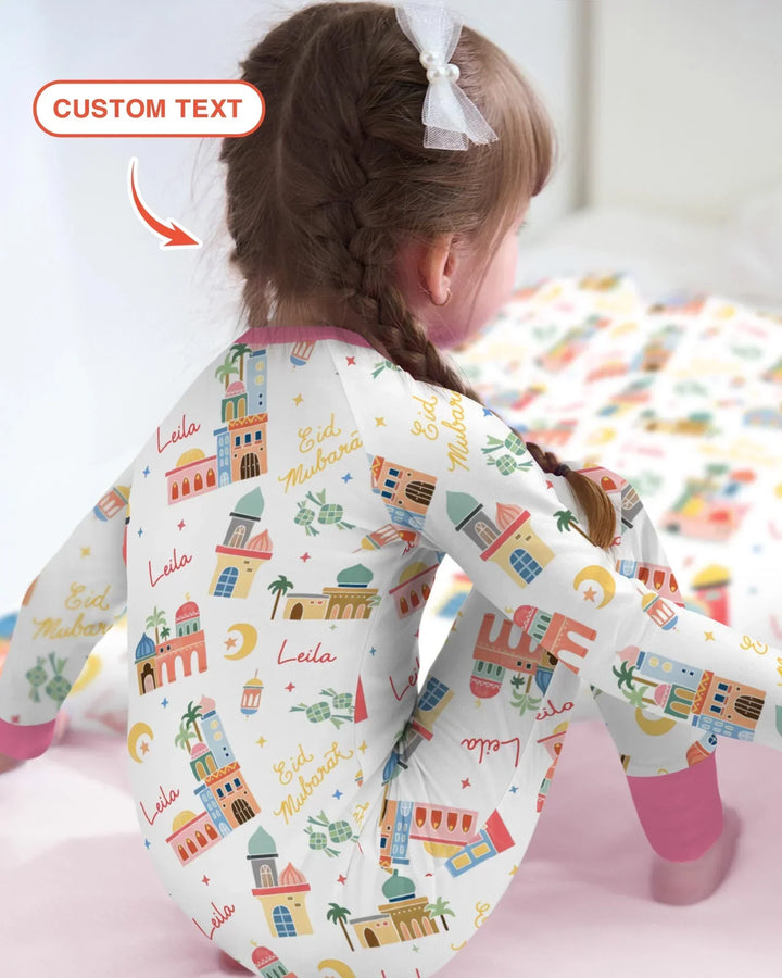 Eid Mubarak Custom Name Convertible Zippy