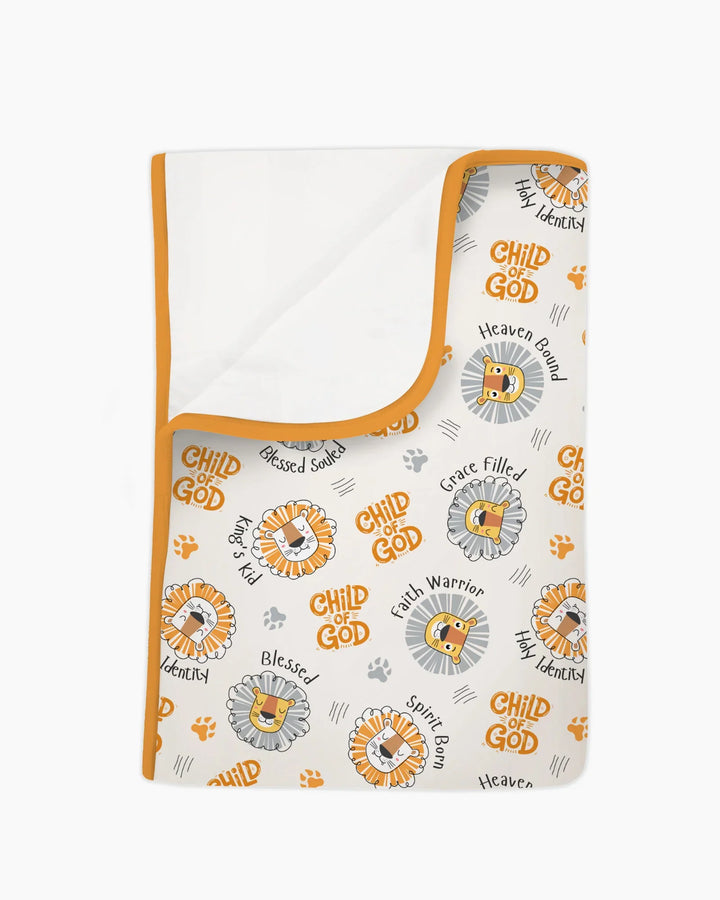 A Child Of God Boy Bamboo Blanket