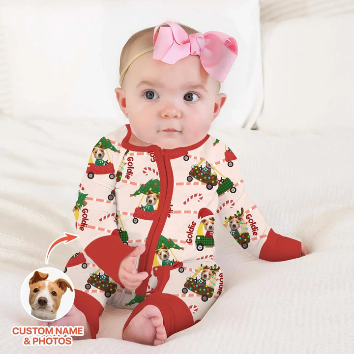 Gerippte Babykleidung mit individuellem Foto - Weich &amp; Skizzenhaft