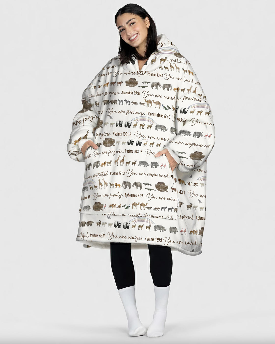 Biblical Noah's Ark Wearable Blanket Hoodie