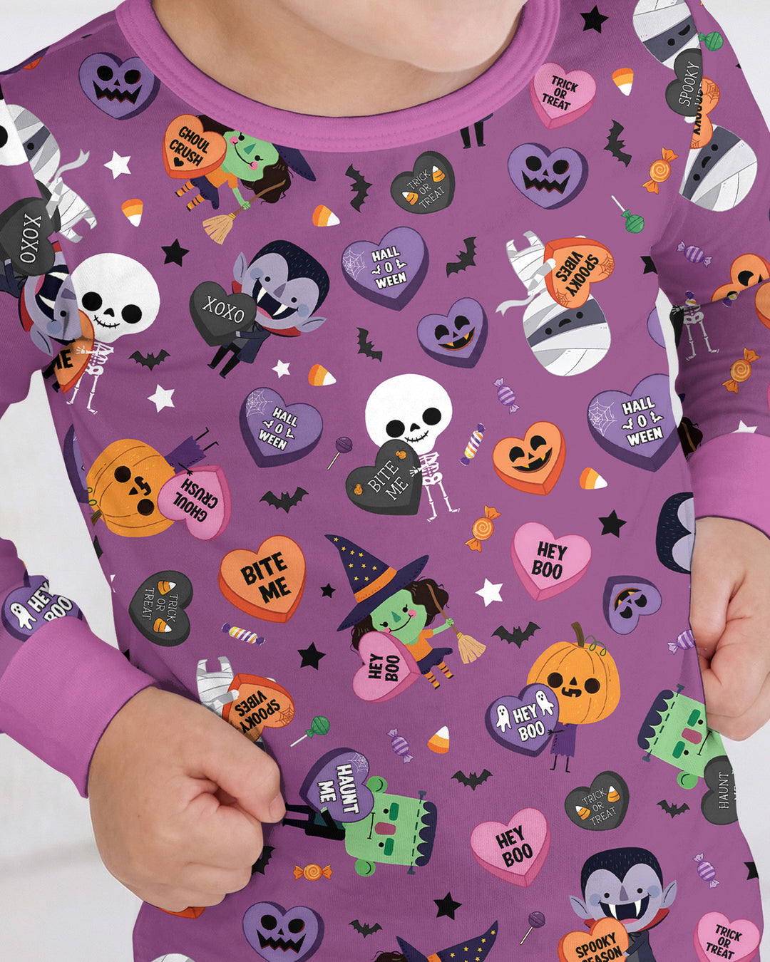 Boo Crew Monster Bamboo Two Piece Long Sleeve Pajama Set
