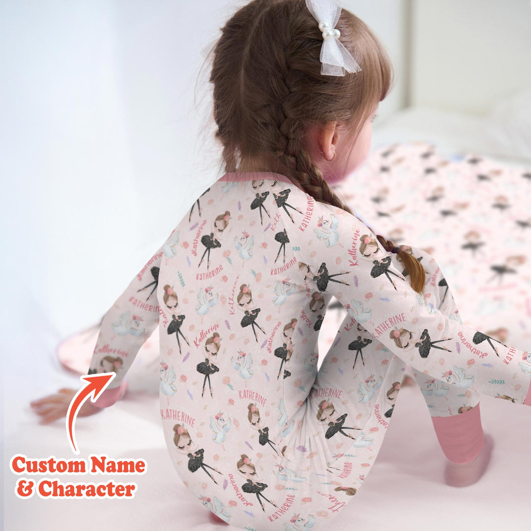 Custom Name Ballerina Doll Convertible Zippy