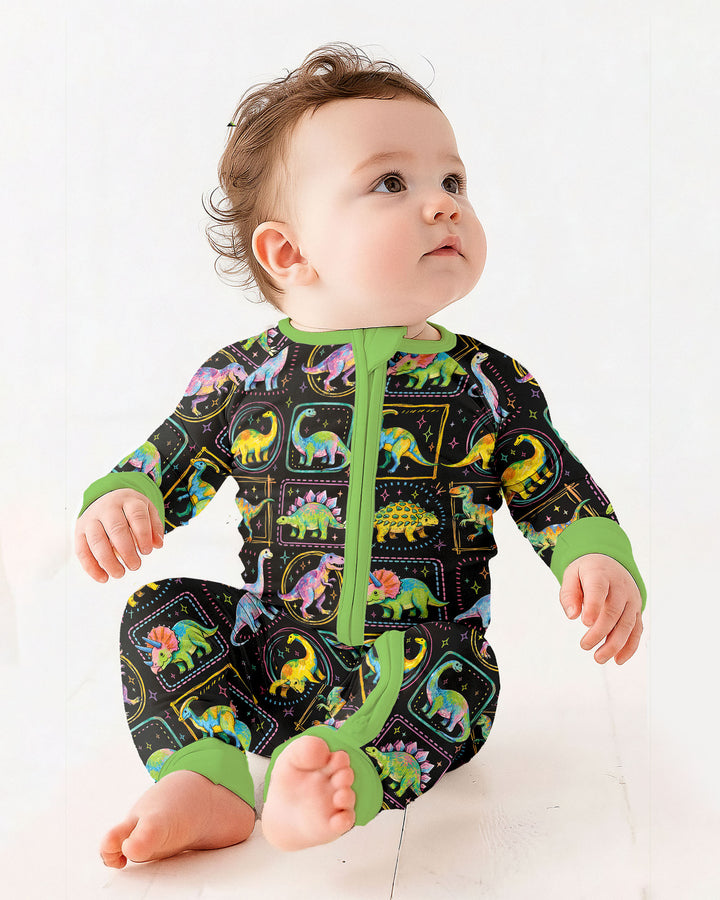 Whimsical Dinosaurs Bamboo Convertible Zippy