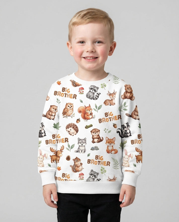 Sudadera de cuello redondo de bambú con plantilla personalizada