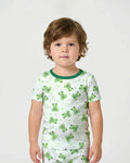 Marzipan Passover Conversation Frogs Bamboo Two Piece Short Sleeve Shorts Pajama Set