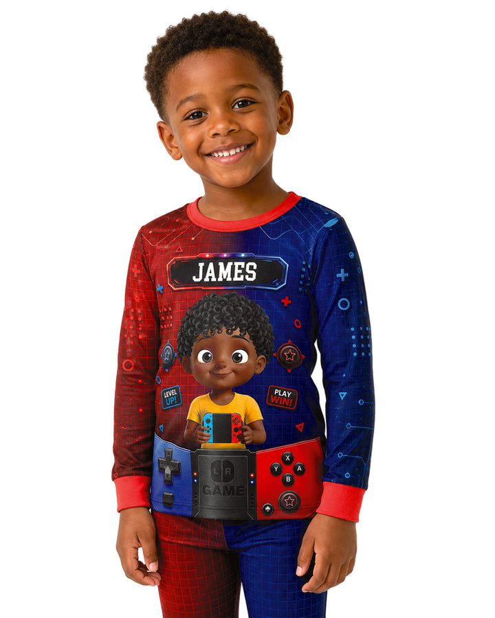 Game Controller Baby Bamboo Two Piece Long Sleeve Pajama Set