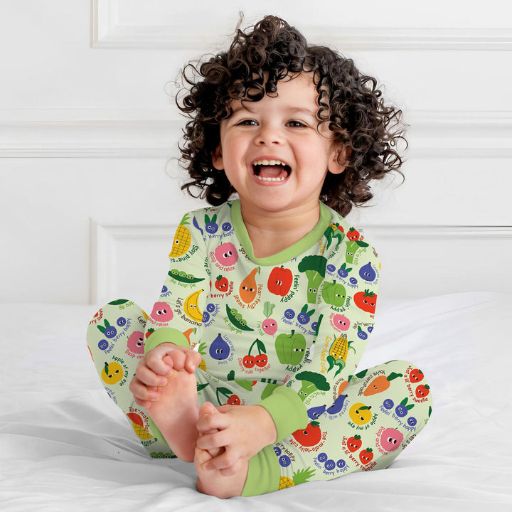 Little Veggie Garden Two Piece Long Sleeve Pajama Set