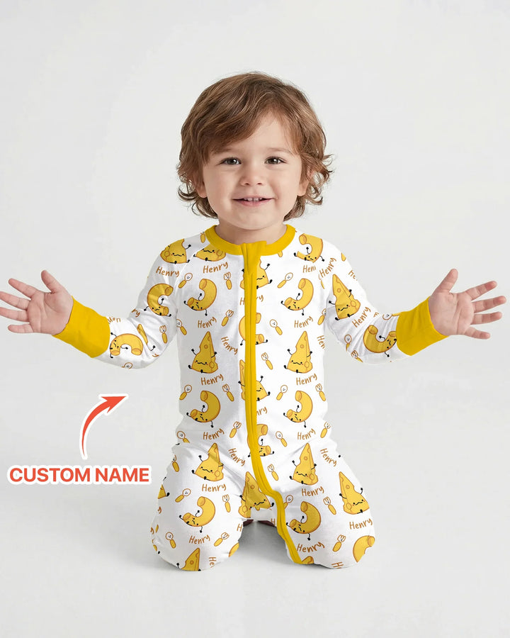 Custom Name Mac & Cheese Club Bamboo Convertible Zippy